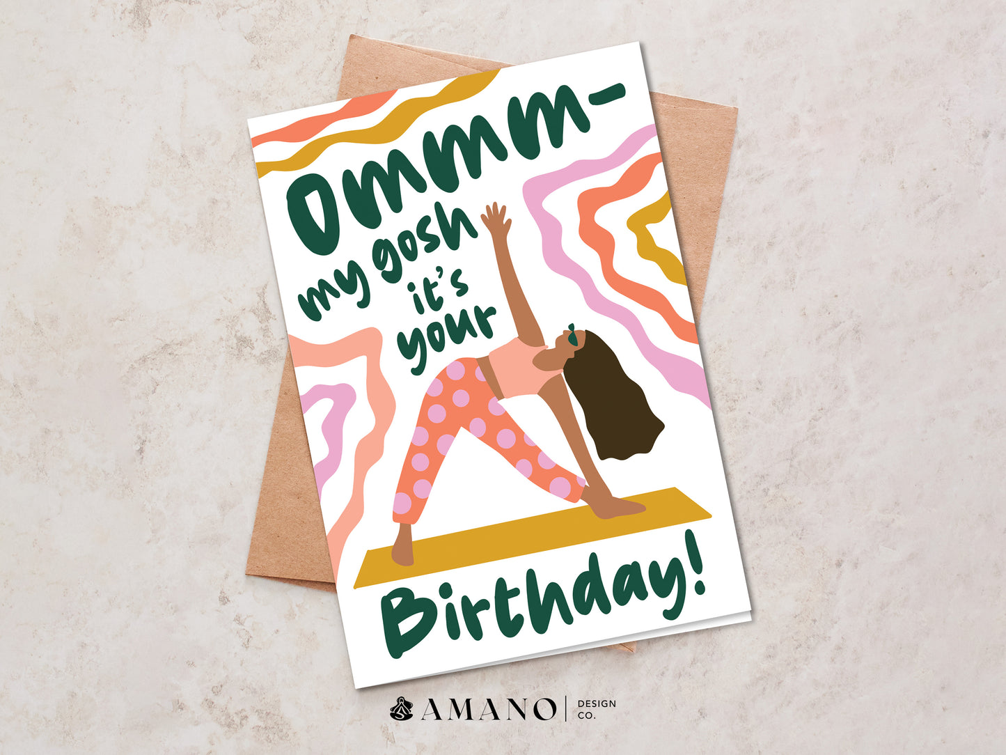 Ommm My Gosh - Pink | Happy Birthday Card