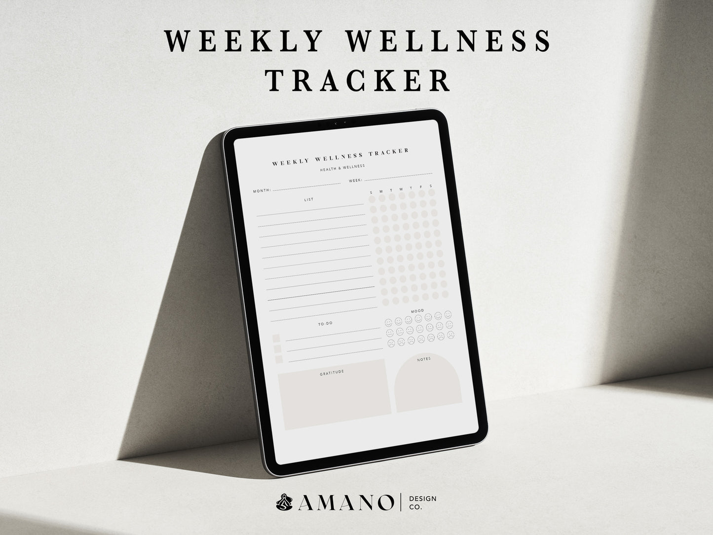 Weekly Wellness Tracker