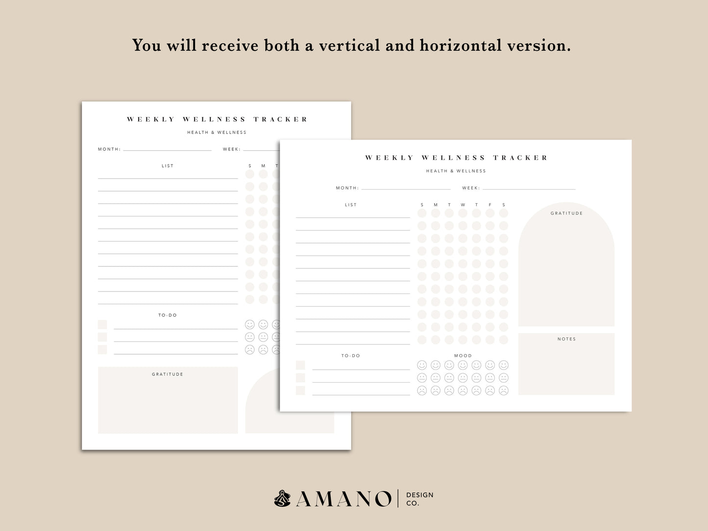 Weekly Wellness Tracker