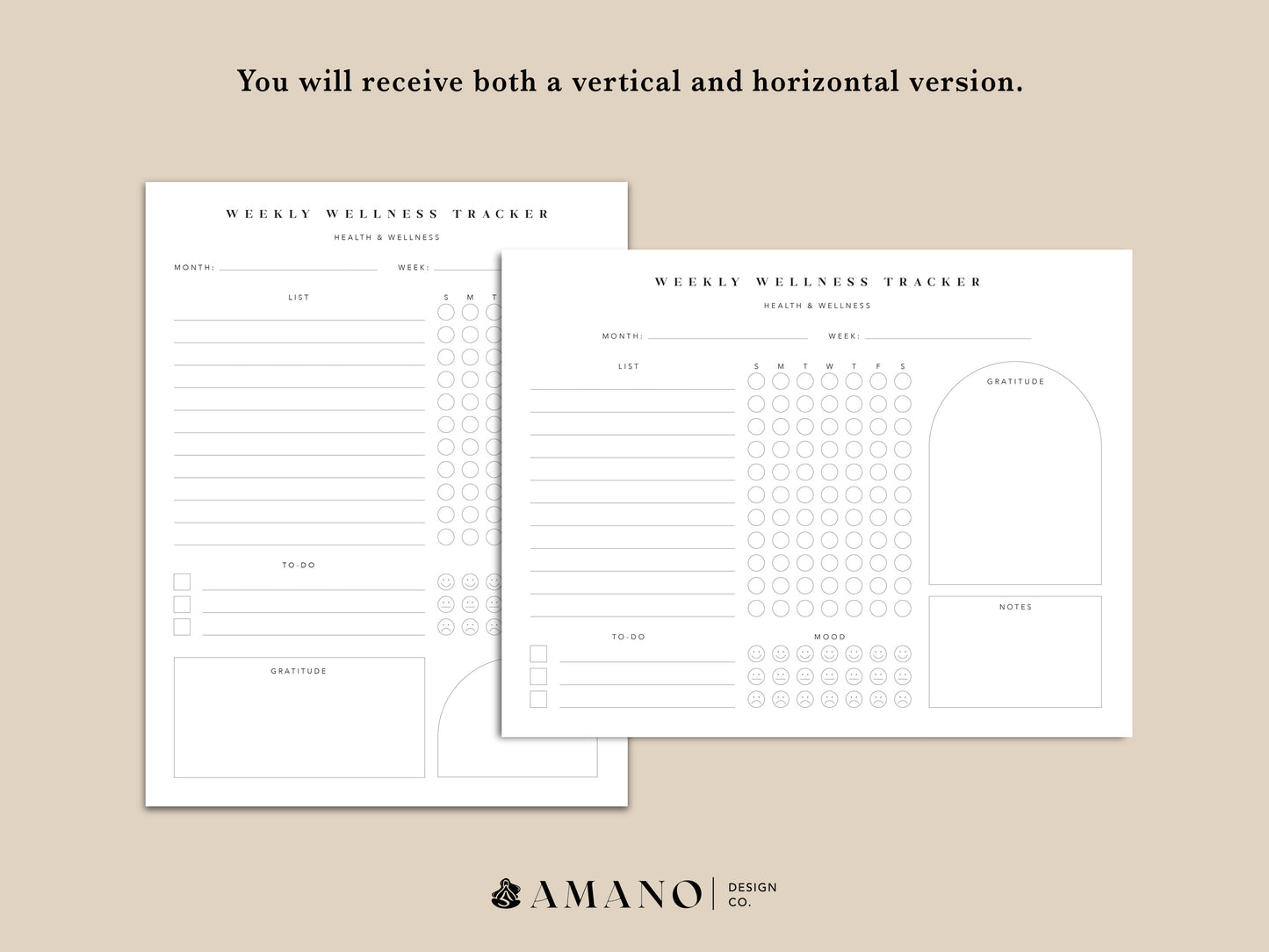 Weekly Wellness Tracker