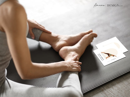 120 Yoga Pose Cards | Dark Skin Tone