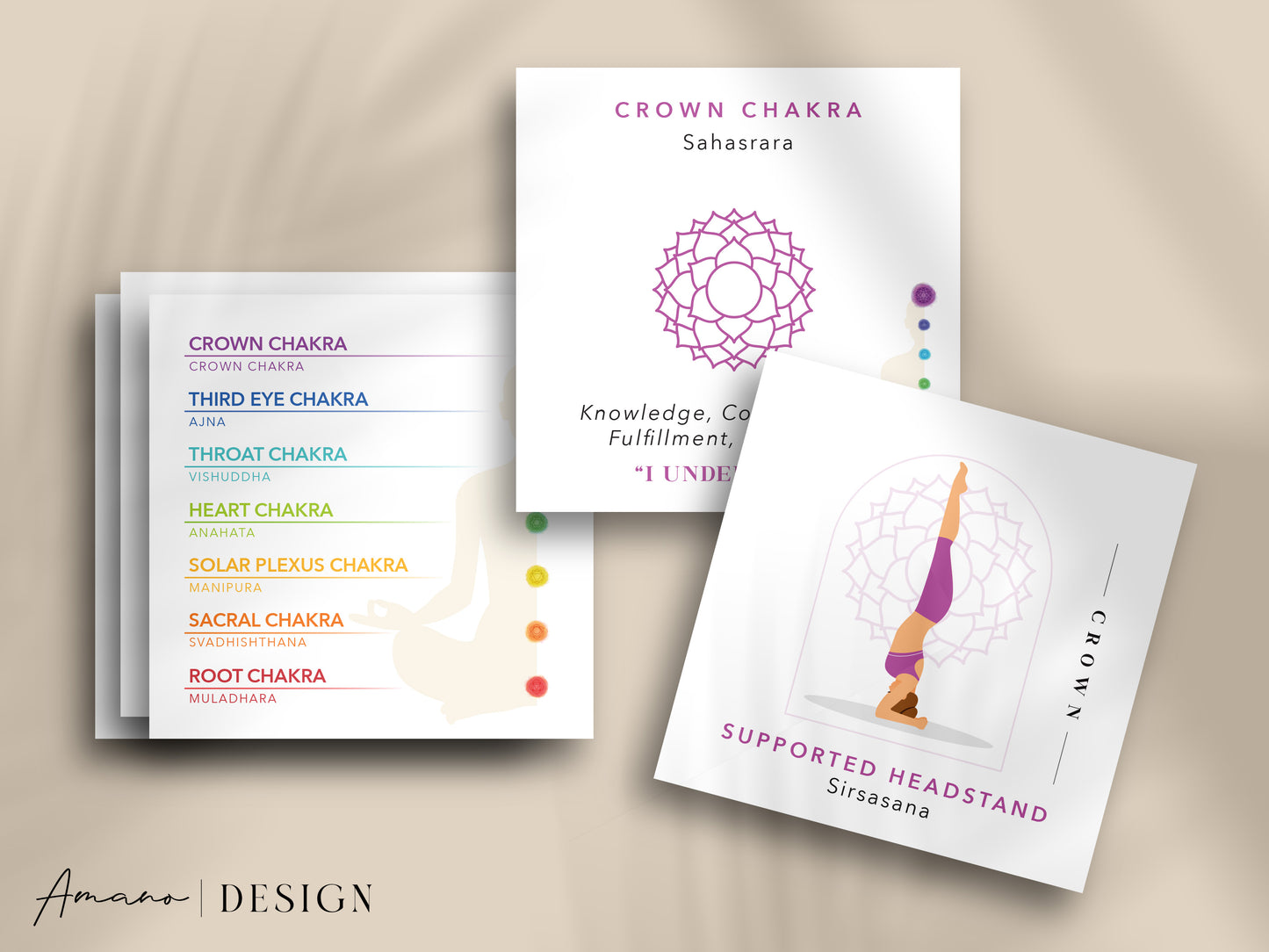 Chakra Yoga Pose Cards