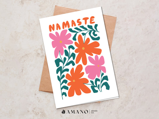 Namaste Floral | Greeting Card