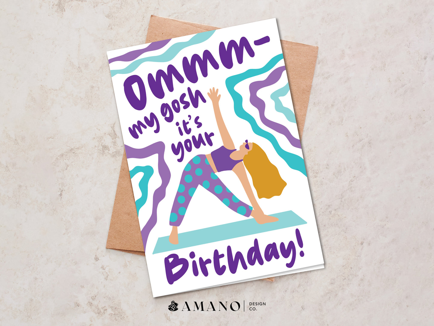 Ommm My Gosh - Purple | Happy Birthday Card