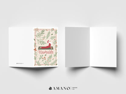 Namaste Santa | Yoga Christmas Greeting Card