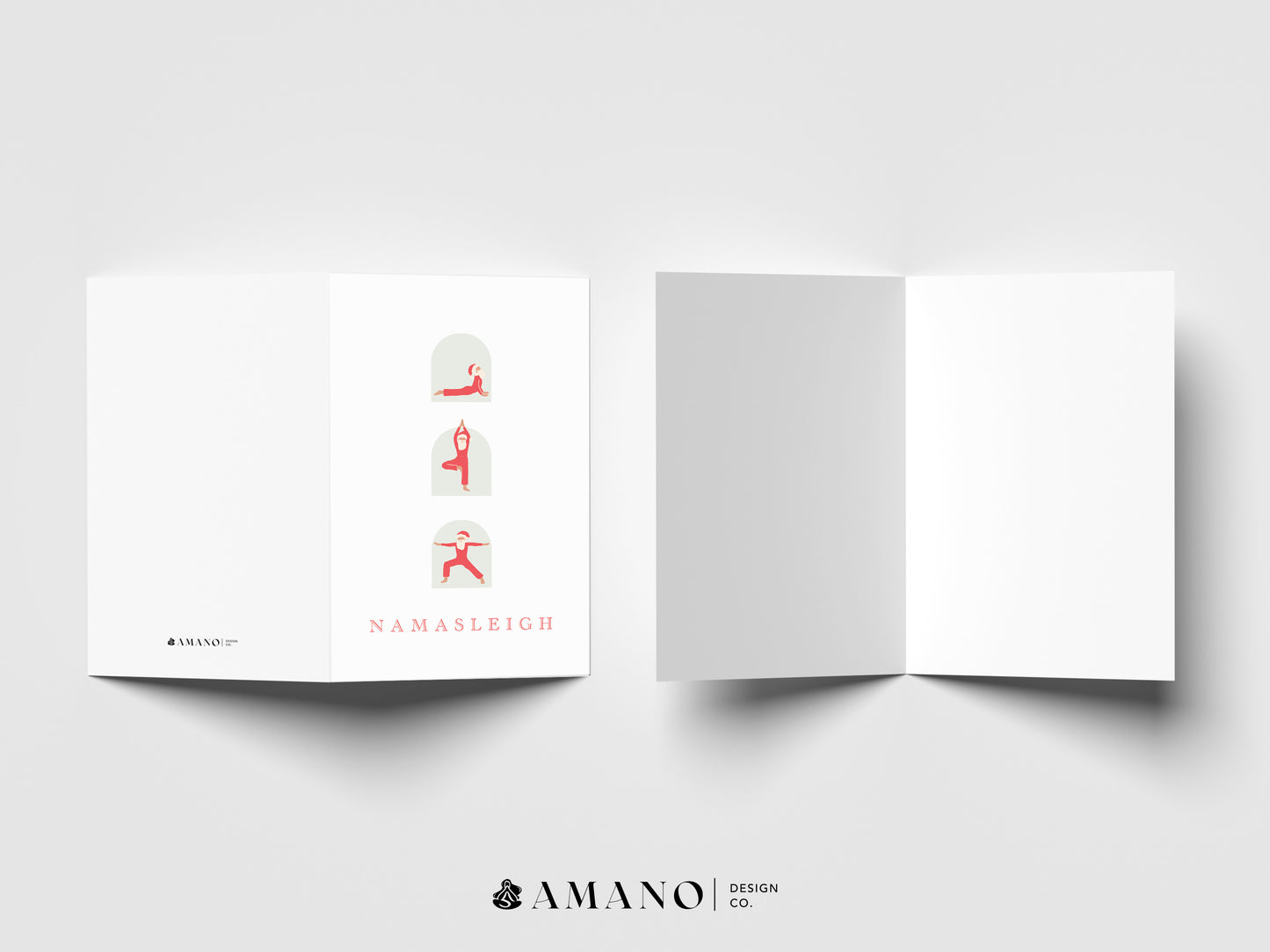 Namasleigh | Yoga Christmas Greeting Card
