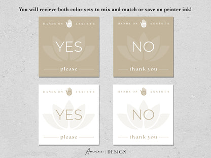 Hands on Assists - Tan | Yoga Consent Cards